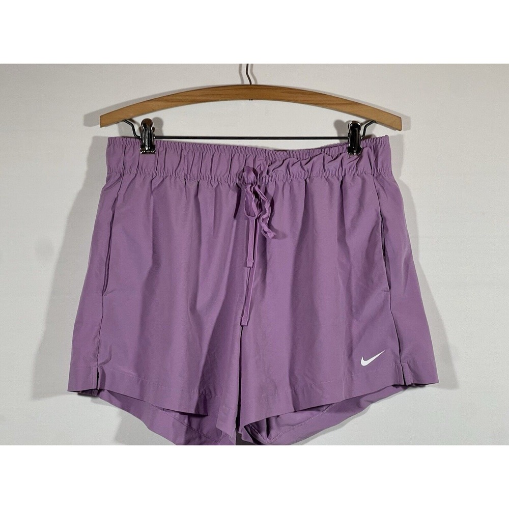 Nike Women's Purple Spandex Athletic Shorts Size M Elastic Waist Activewear